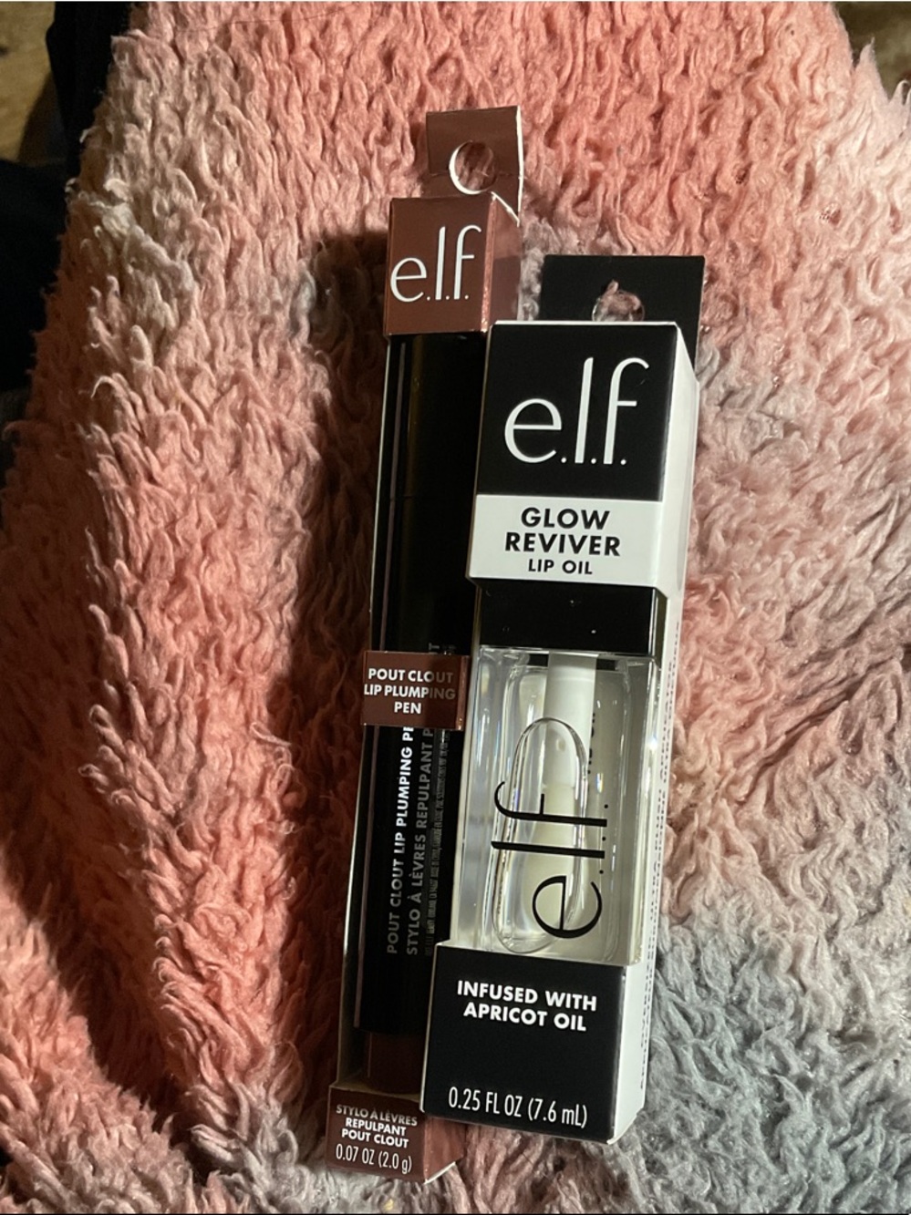 e.l.f. Glow Reviver Lip Oil & Pout Clout Lip Plumping Pen - Pink
